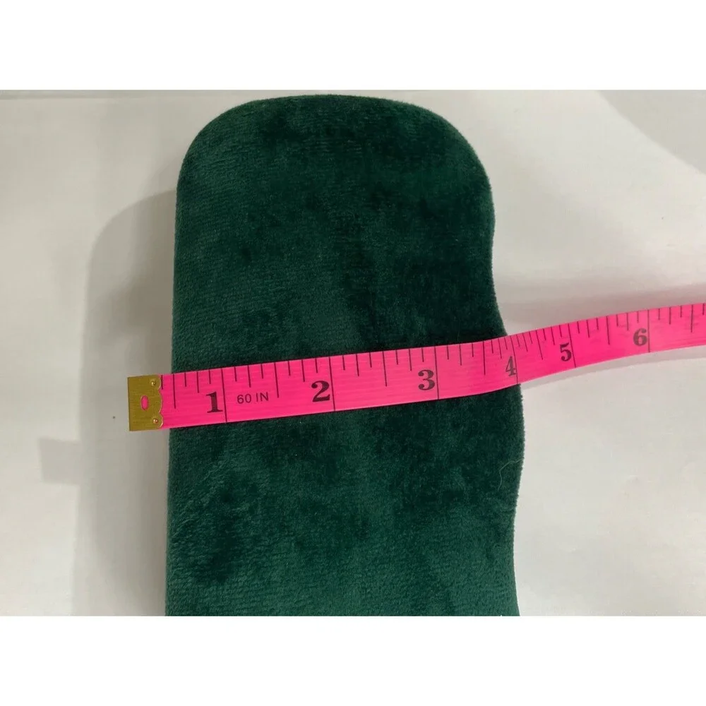 NEW GUCCI TEAL GREEN VELVET LARGE CASE EYEGLASSES SUNGLASSES CASE